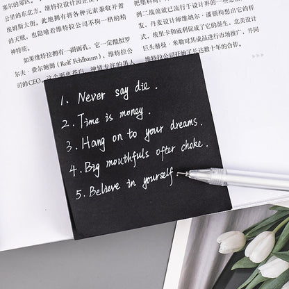 Creative Black Paper Sticky Notes