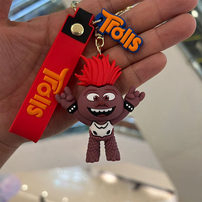 Cartoon Anime PVC Silicone Keychains Creative Keychain