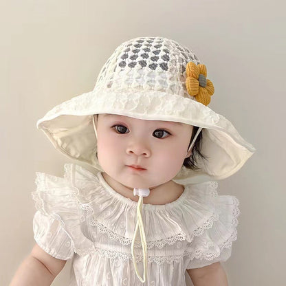 Wholesale Baby Thin Large Brim Sun Protection Breathable Fisherman Hat