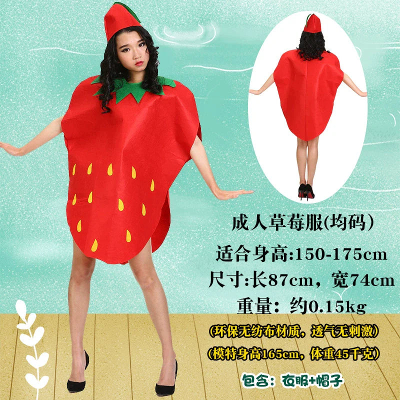 Children's Fruit and Vegetable Costume Environmental-Friendly