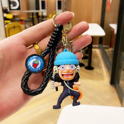 Wholesale Cartoon Anime PVC Soft Glue Keychain Cute Keychain ACC-KC-ErLu018