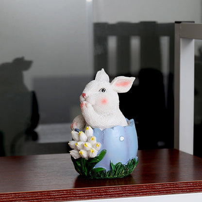 Easter Cute Rabbit Resin Ornaments