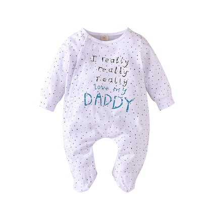 White long sleeved printed BODYSUIT