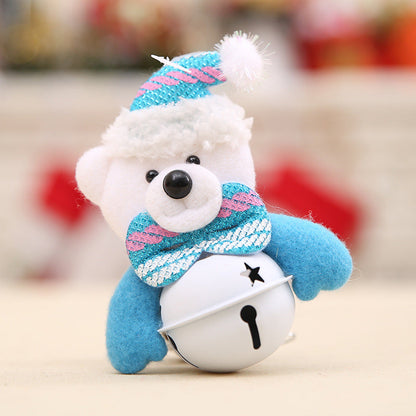 Polyester Christmas Tree Doll Bell Pendant