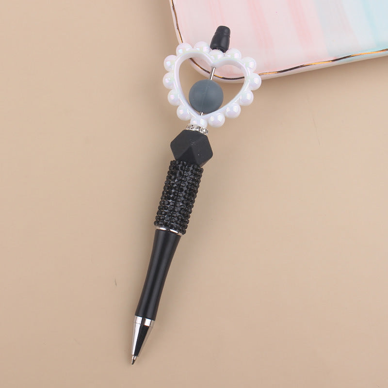 Beaded Pens Love Beaded Silicone Water Diamond Beaded