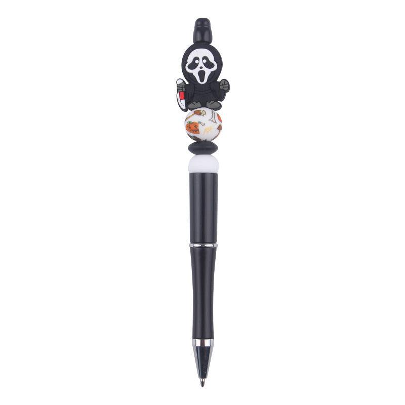 Beaded Pens DIY Handmade Cartoon Halloween Silicone Teether