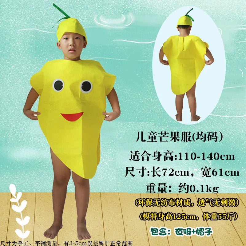 Children's Fruit and Vegetable Costume Environmental-Friendly