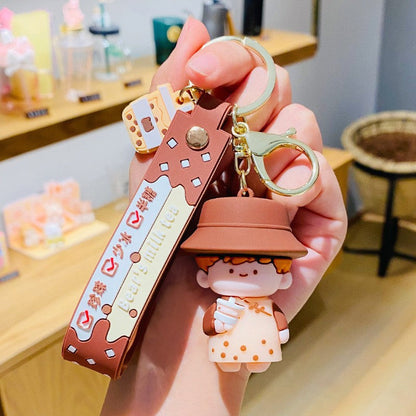 Bow Bear PVC Soft Keychain Cute Keychain