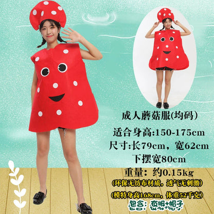 Children's Fruit and Vegetable Costume Environmental-Friendly