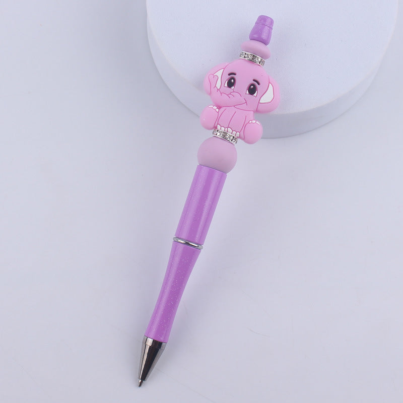 Cartoon Animal Silicone Handmade Beadable Pens
