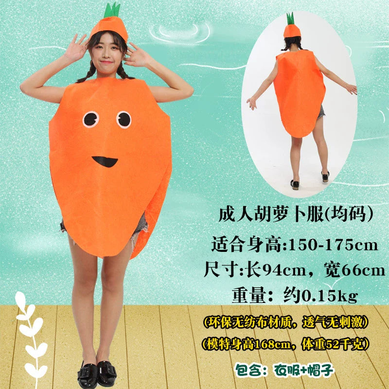 Children's Fruit and Vegetable Costume Environmental-Friendly
