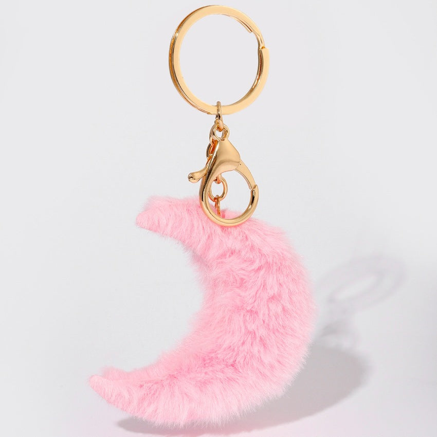 Moon Plush Keychain