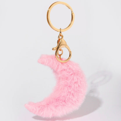Moon Plush Keychain