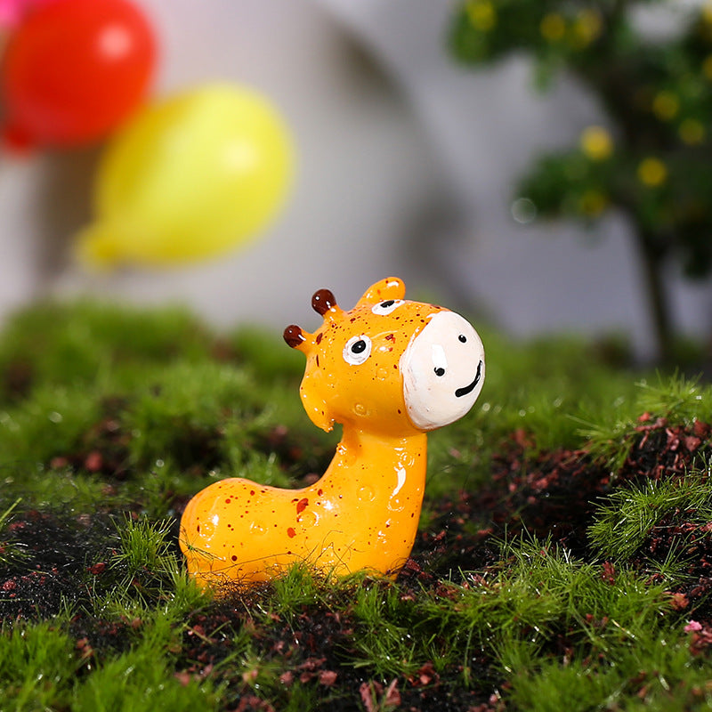 Lion and Elephant Resin Ornaments