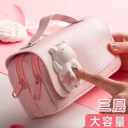 Canvas 3D Decompression Pencil Case