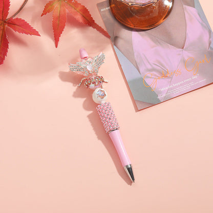 Beaded Pen Colorful Handmade Beaded Twisted Love Wings