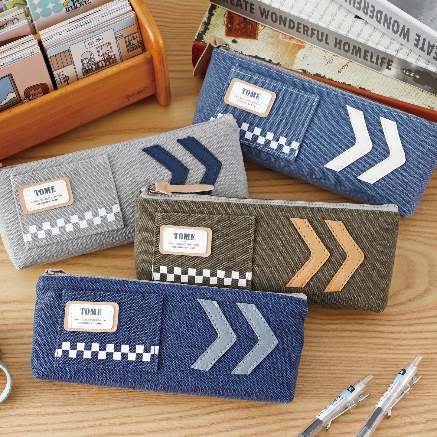 High-capacity Zipper Canvas Pencil Case