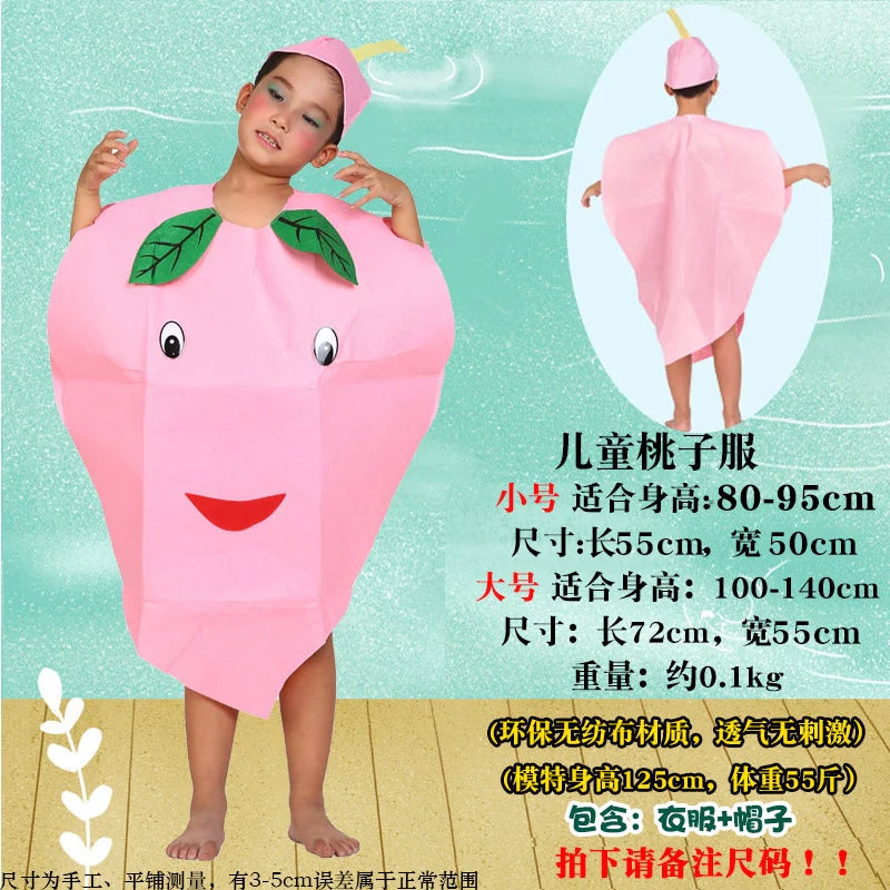 Children's Fruit and Vegetable Costume Environmental-Friendly