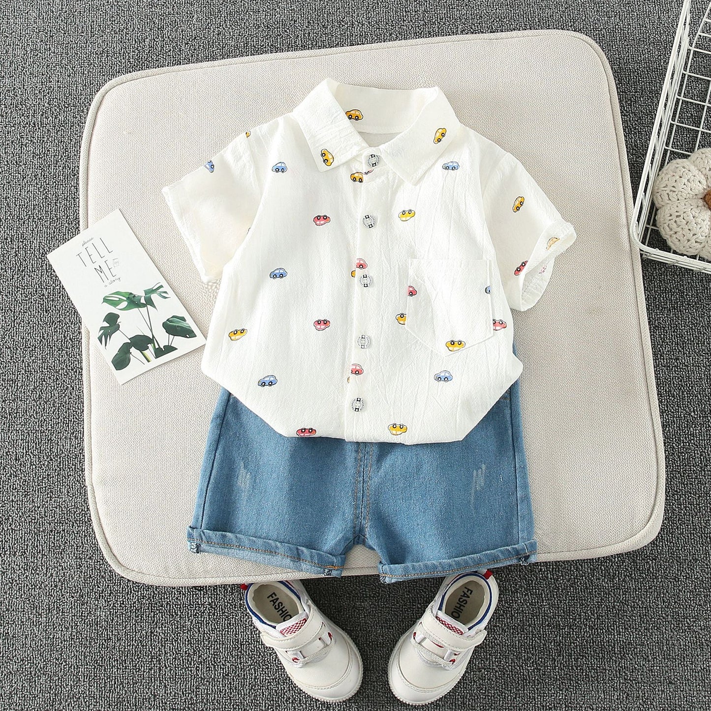 Wholesale Boys Summer Suit Cotton Baby Clothes