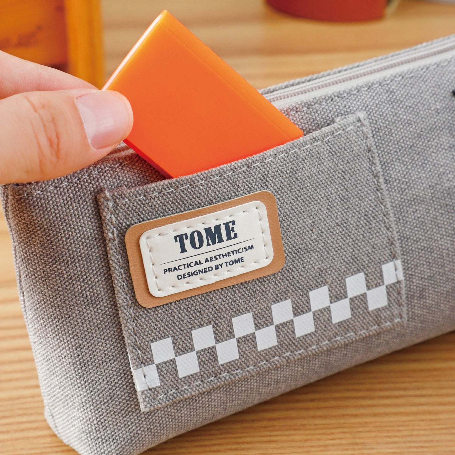 High-capacity Zipper Canvas Pencil Case
