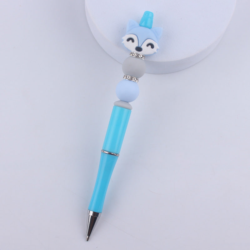 Cartoon Animal Silicone Handmade Beadable Pens