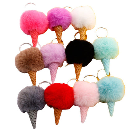 Ice Cream Plush Keychain