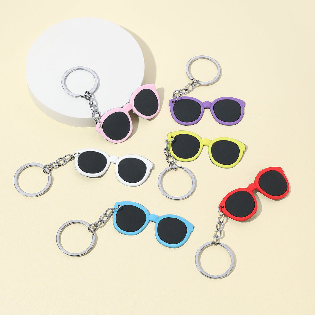Silicone Glasses Keychain Cute Keychain