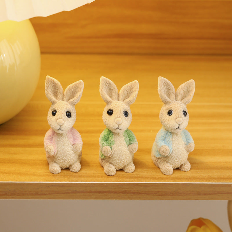 Cartoon Rabbit Resin Ornaments