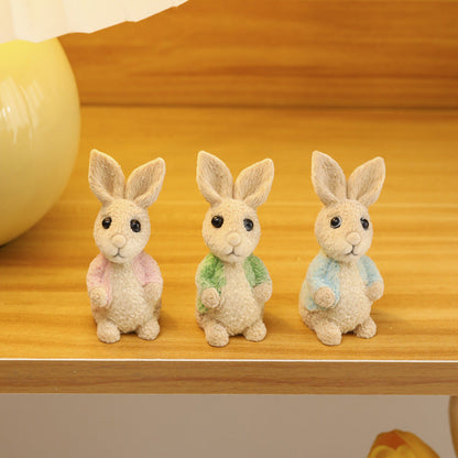 Cartoon Rabbit Resin Ornaments