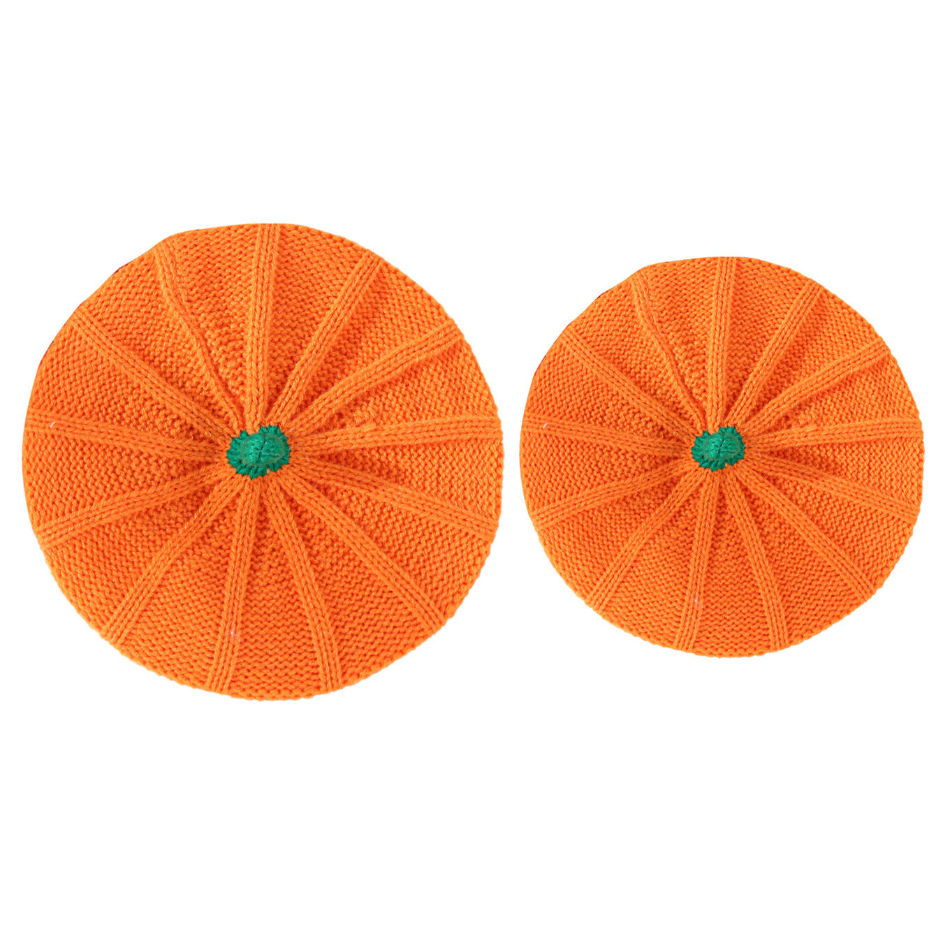 Parent-child Hats Halloween Pumpkin Acrylic Beret Knitted Hats
