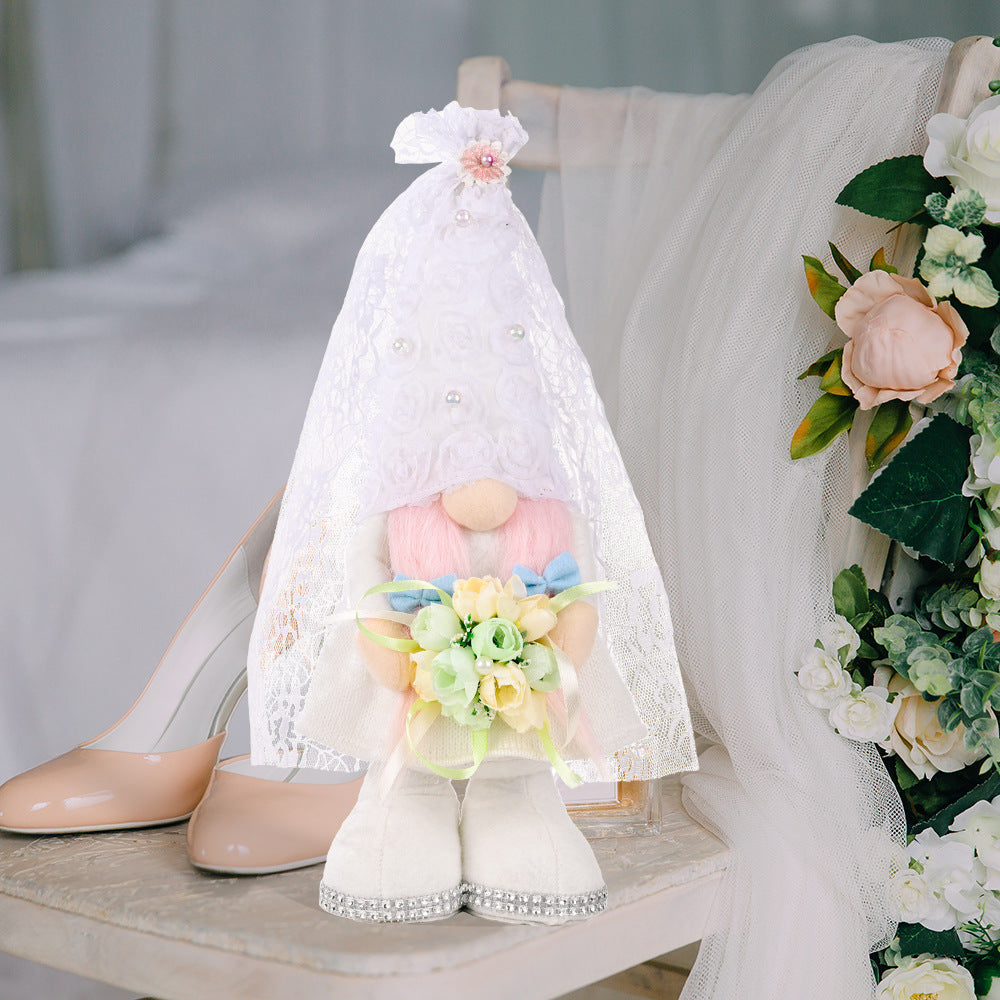 Non-woven Bouquet Doll Ornaments