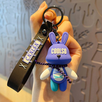 Bow Bear PVC Soft Keychain Cute Keychain
