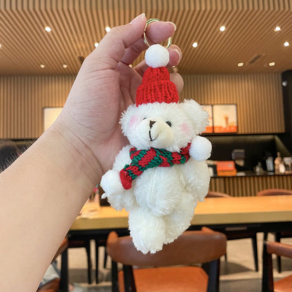 Christmas Plush Doll Keychains