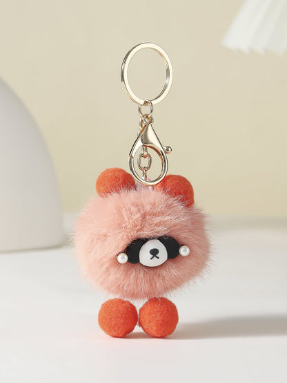 Cartoon Cute Plush Bear Keychain