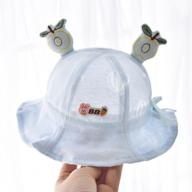 Cotton Kids Summer Thin Mesh Bucket Hat