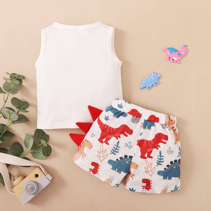 Boys Cotton Clothes Two-piece Set
