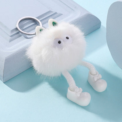 Cartoon Small Monster Animal Plush Keychain