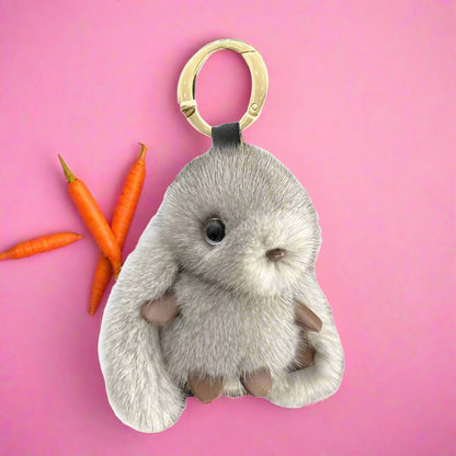 Imitation Mink Plush Bunny Keychain