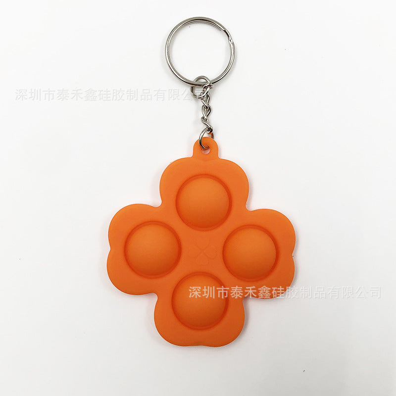 Silicone Rodent Killer Keychain Finger Bubble Music Toys