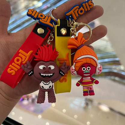 Cartoon Anime PVC Silicone Keychains Creative Keychain