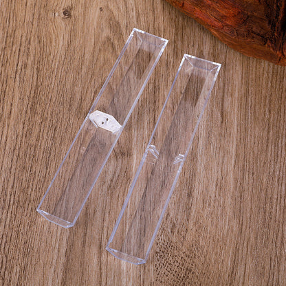 Plastic Transparent Cylinder Rectangular Triangle Pen Box Gift Box