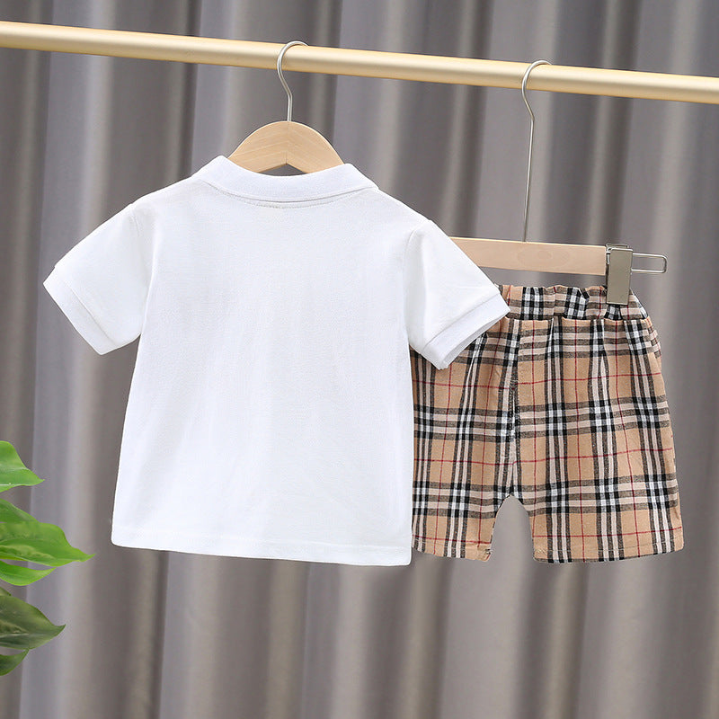 Boys' Cotton Polo Shirts and Shorts Sets