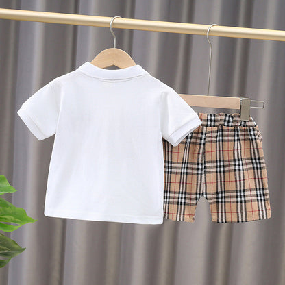 Boys' Cotton Polo Shirts and Shorts Sets