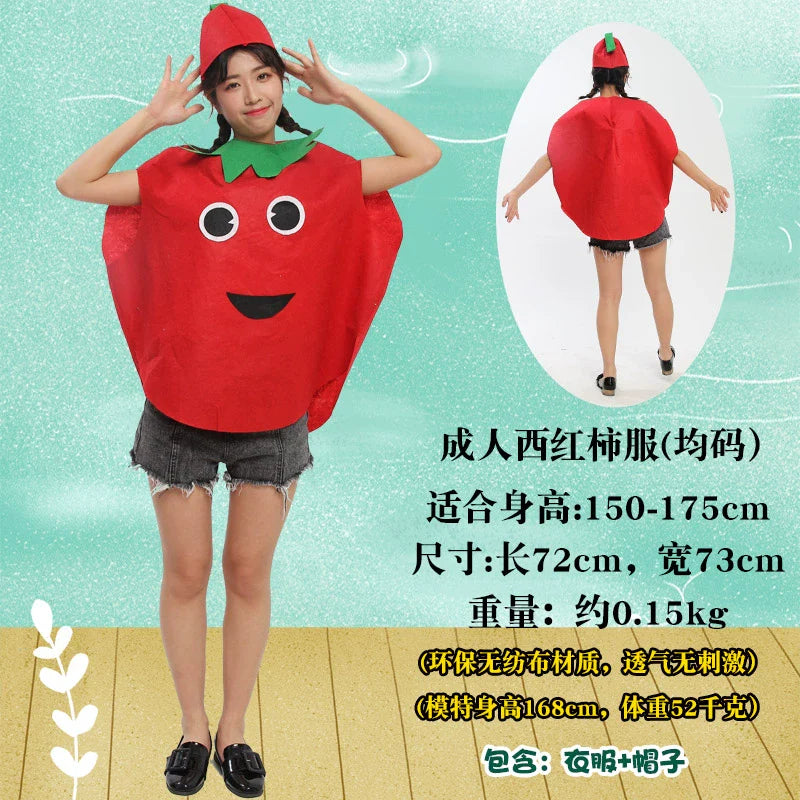 Children's Fruit and Vegetable Costume Environmental-Friendly