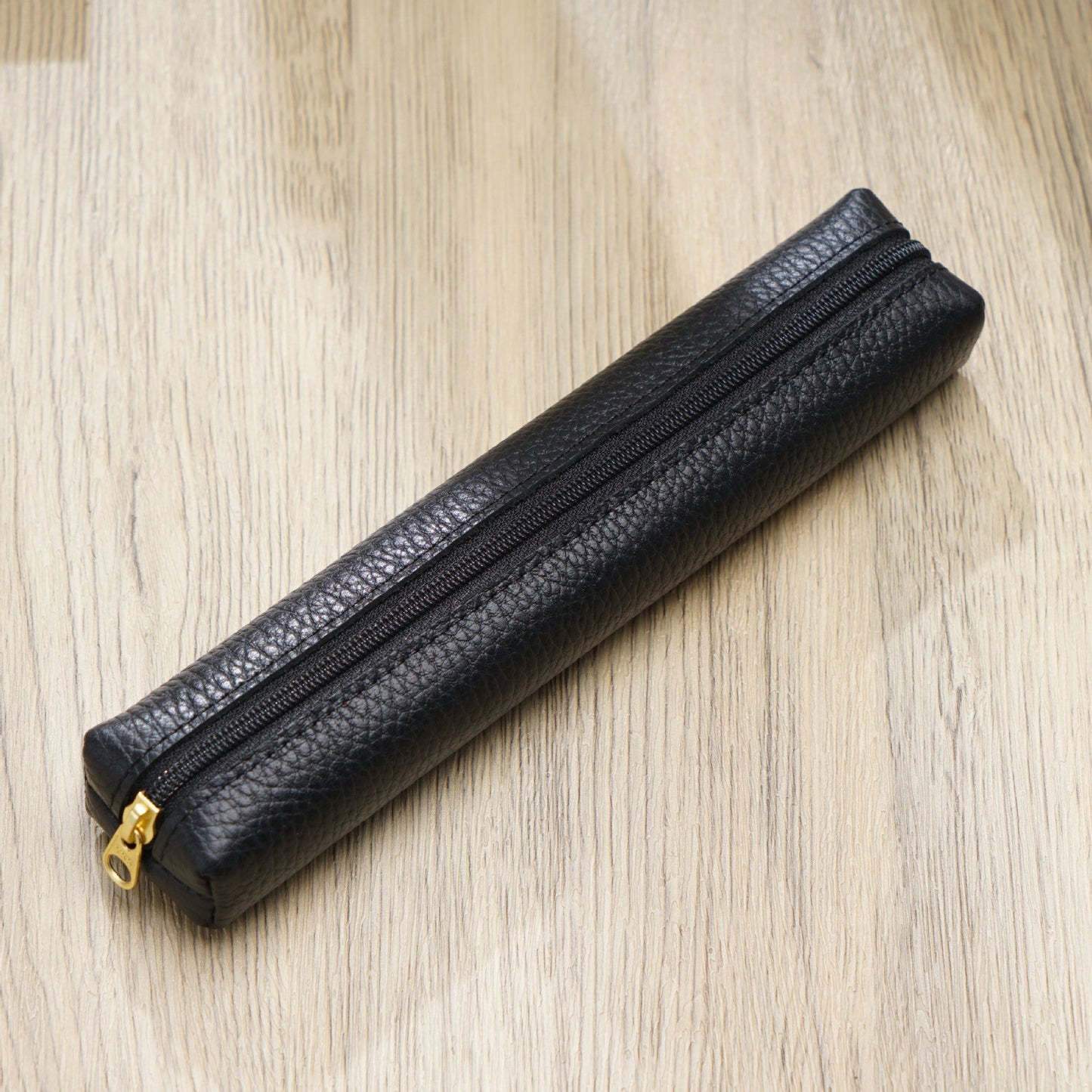Mini Cowhide Candy Color Pencil Case