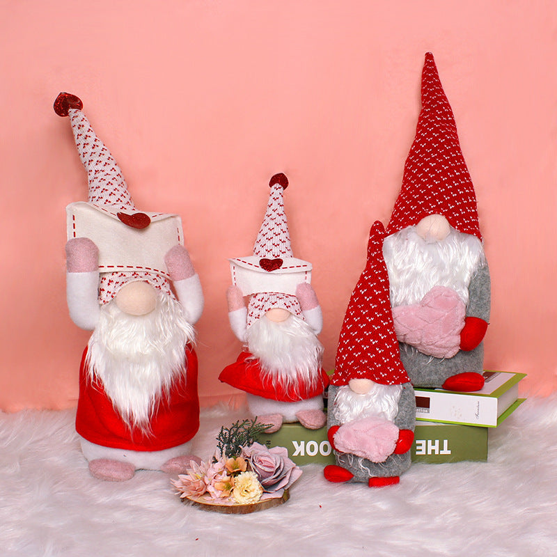 Valentine's Day Love Fabric Figurine Ornaments