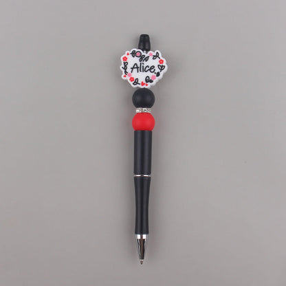 DIY Beaded Pen Cartoon Animal Silicone Color Plastic