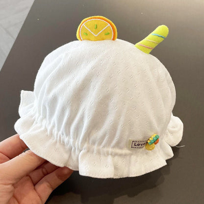 Cotton Kids Summer Thin Mesh Bucket Hat