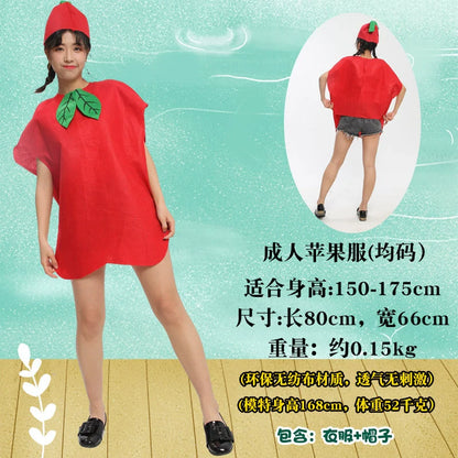 Children's Fruit and Vegetable Costume Environmental-Friendly