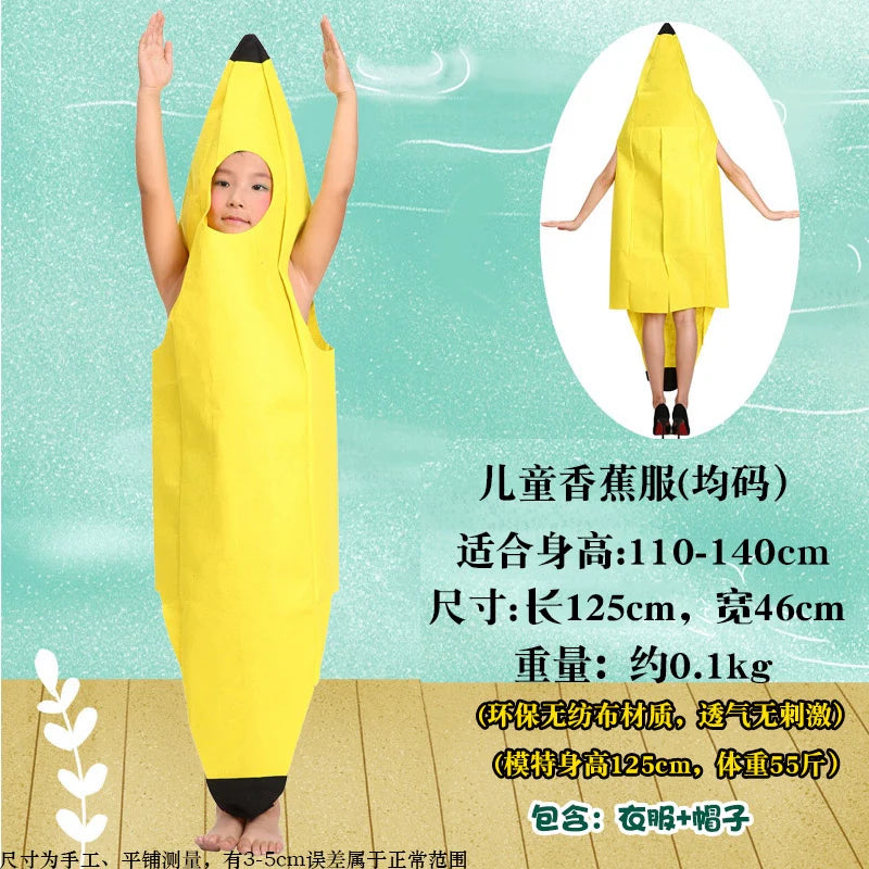 Children's Fruit and Vegetable Costume Environmental-Friendly
